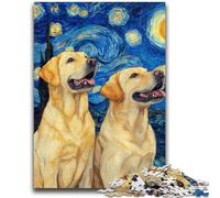JigsawPuzzle 1000 Pieces for Adults Labrador Under The Stars Learning Educational Toy for Is Ideal As A Gift for The Whole Family 50x75cm