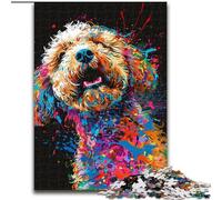 JigsawPuzzle 1000 Pieces for Adults Lagotto Romagnolo Dog Art Jigsaw for Teenager & Families, Perfect DIY Decor & Brain-Teasing Challenge (size : 50x75cm)