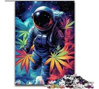 JigsawPuzzle 1000 Pieces for Adults Leaves And Astronauts Suitable for Ages 14 And Up Intellectual Toy Game Educational Game for Birthday And Christmas (size 50x75cm)