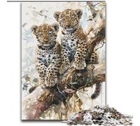 JigsawPuzzle 1000 Pieces for Adults Leopard on The Tree Jigsaw Perfect for Teenagers & Family Fun, for Birthdays (size 50x75cm)