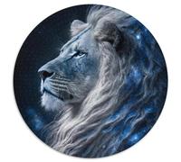 JigsawPuzzle 1000 Pieces for Adults Lion Round Paper Puzzles Artwork Decor Intelligence Toy for Family Indoor Games (67.5x67.5cm)