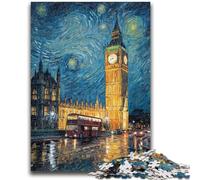 JigsawPuzzle 1000 Pieces for Adults London Under The Night Sky Help The Brain Exercise Addictive Toys to Cultivate Patience Suitable for Couples 26x38cm