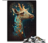 JigsawPuzzle 1000 Pieces for Adults Magic Giraffe Made of Wood, Perfect for Birthday, Christmas 50x75cm DIY Art Decor