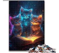 JigsawPuzzle 1000 Pieces for Adults Magic Kitten,Challenging Game Toys Wall Decoration Unique Birthday And Xmas Gifts 50X75CM