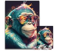 JigsawPuzzle 1000 Pieces for Adults Marijuana Monkey Puzzles for Adults Interactive Family Game DIY Home Decor Brain Teaser Gift 1000 PCS(75x50cm)