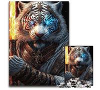 JigsawPuzzle 1000 Pieces for Adults Mechanical Tiger Impossible Jigsaw Puzzles for Adults Perfect for Halloween, Christmas, Birthday Gift 50x75CM/19.68x29.52inch