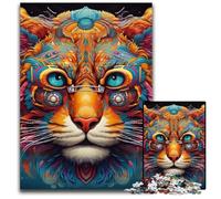 JigsawPuzzle 1000 Pieces for Adults Meerkat Graffiti Painting Jigsaw Puzzles for Adults Adult Game Gift Family Interactive Game Brain Challenge Gift 50x75CM/19.68x29.52inch