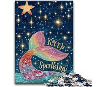 JigsawPuzzle 1000 Pieces for Adults Mermaid Tail Learning Educational Toy for Is Ideal As A Gift for The Whole Family 26x38cm