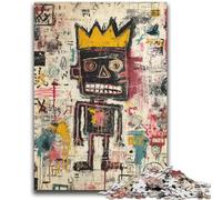 JigsawPuzzle 1000 Pieces for Adults Modern Art by Basquiat Learning Educational Toy for Is Ideal As A Gift for The Whole Family 26x38cm