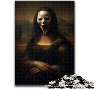 JigsawPuzzle 1000 Pieces for Adults Mona Lisa Skeleton Learning Educational Toy for Is Ideal As A Gift for The Whole Family 50x75cm