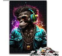 JigsawPuzzle 1000 Pieces for Adults Monkey Dj, for 14+ Challenging Game As A Gift for The Whole Family And Friends (Size 26x38cm)