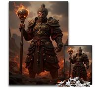 JigsawPuzzle 1000 Pieces for Adults Monkey King Warrior Wooden Jigsaw Puzzles for Travel Lovers Couples Challenging Toy 1000 PCS(75x50cm)