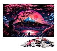 JigsawPuzzle 1000 Pieces for Adults Mount Fuji cardboard Jigsaw Puzzles Ideal DIY Decor & Brain Teaser Gift 26X38CM/10.23x14.96inch