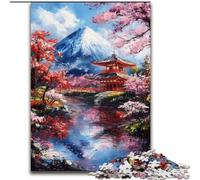 JigsawPuzzle 1000 Pieces for Adults Mount Fuji, Japan Puzzle Challenging Brain Teaser for Teenagers, Family Game Night Fun 50X75CM