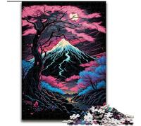 JigsawPuzzle 1000 Pieces for Adults Mount Fuji Made of Wood, Fun Present & Activity for Home 50x75cm Brain Teaser, Adult Game, Family Interactive Activity