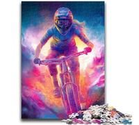 JigsawPuzzle 1000 Pieces for Adults Mountain Biking Learning Educational Toy for Is Ideal As A Gift for The Whole Family 26x38cm