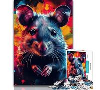 JigsawPuzzle 1000 Pieces for Adults Mouse,Help The Brain Exercise Addictive Toys to Cultivate Patience Perfect Decoration 75x50cm