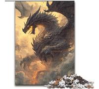 JigsawPuzzle 1000 Pieces for Adults Mysterious Dragon, Brain Teaser For Wall Decoration Unique Birthday And Xmas Gifts for for Age 14 (Size 50x75cm)