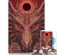 JigsawPuzzle 1000 Pieces for Adults Mysterious Dragon,Challenging Game And Family Play Educational Game for Birthday,Chrismas (38x26cm)