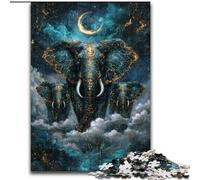JigsawPuzzle 1000 Pieces for Adults Mysterious Elephant Jigsaw for Family Fun Perfect for Holidays, Interactive Game Nights (size 50x75cm)