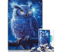 JigsawPuzzle 1000 Pieces for Adults Mysterious Owl,Challenging Game And Family Play Educational Game for Birthday,Chrismas (38x26cm)