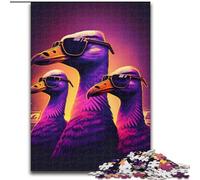JigsawPuzzle 1000 Pieces for Adults Neon Nights Trio 1000-Piece Jigsaw Puzzle Colourful, Fun, Challenging & Brainteasing (Size 26x38cm)