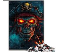 JigsawPuzzle 1000 Pieces for Adults Neon Pirate Captain Puzzles for Adults for Family Fun Perfect for Holidays, Interactive Game Nights (Size 26x38cm)