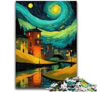 JigsawPuzzle 1000 Pieces for Adults Night Sky Lighthouse Help The Brain Exercise Addictive Toys to Cultivate Patience Suitable for Couples 50x75cm