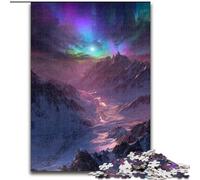 JigsawPuzzle 1000 Pieces for Adults Northern Lights Jigsaw for Family Fun Perfect for Holidays, Interactive Game Nights (size 26x38cm)