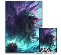 JigsawPuzzle 1000 Pieces for Adults Octopus Monster Puzzles for Adults Perfect for Family Fun, Party Games, Birthday Party Favors 26X38CM/10.23x14.96inch