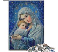 JigsawPuzzle 1000 Pieces for Adults Our Lady of Mary, Help The Brain Exercise Addictive Toys to Cultivate Patience Perfect Decoration (Size 50x75cm)
