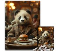 JigsawPuzzle 1000 Pieces for Adults Panda Palate Perfection Paper Jigsaw Puzzles for Adults Challenging DIY Brain Teaser for Teenagers 1000 PCS(38x26cm)