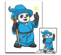 JigsawPuzzle 1000 Pieces for Adults Panda Wizard Magic WandWooden Jigsaw Puzzles for Adults Challenging Brain Teaser for Teenagers Family Fun Interactive Game 1000 PCS(75x50cm)