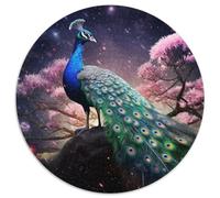 JigsawPuzzle 1000 Pieces for Adults Peacock Flower Difficult Puzzles for Adults Perfect Home Or Office Decor,Ideal (67.5x67.5cm)