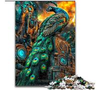 JigsawPuzzle 1000 Pieces for Adults Peacock Wooden Puzzles 50X75CM for Holidays, Birthdays, And Family Game Nights