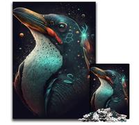JigsawPuzzle 1000 Pieces for Adults Penguin Illusory Impossible Jigsaw Puzzles for Adults Interactive Family Game, DIY Home Decor Brain Challenge Gift 50x75CM/19.68x29.52inch