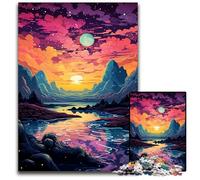 JigsawPuzzle 1000 Pieces for Adults Planet Color Landscape Difficult Puzzles for Adults Challenging Brain Teaser for Teenagers Family Fun Interactive Game 1000 PCS(75x50cm)