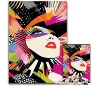 JigsawPuzzle 1000 Pieces for Adults Pop Art Fashion Illustration Puzzles for Adults Brain Teaser Game for Teenagers Perfect 1000 PCS(75x50cm)