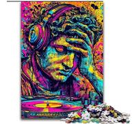 JigsawPuzzle 1000 Pieces for Adults Pop-art Michelangelos David Statue Puzzle Brain Teaser Game for Teenagers, for Family Game Night (size 50x75cm)