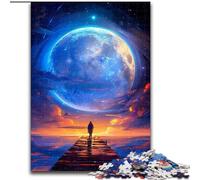 JigsawPuzzle 1000 Pieces for Adults Psychedelic Alien Planet Jigsaw Made of cardboard,Challenging Brain Teaser for Teenagers, Perfect for Home Decor Or Gift 1000pcs(26x38cm)