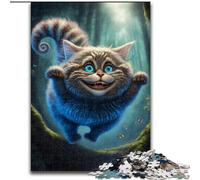 JigsawPuzzle 1000 Pieces for Adults Psychedelic Art Cat Puzzle Made of Wood,Perfect Home Or Office Decor, Ideal 1000pcs(50x75cm)