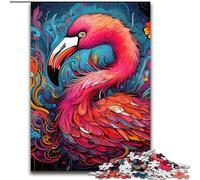 JigsawPuzzle 1000 Pieces for Adults Psychedelic Art Flamingo Puzzle Home Activity for Holidays, Birthdays, And Family Game Nights (size : 50x75cm)