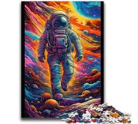 JigsawPuzzle 1000 Pieces for Adults Psychedelic Astronaut Brain Teaser Game Wall Decoration Unique Birthday And Xmas Gifts 50x75cm