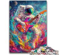 JigsawPuzzle 1000 Pieces for Adults Psychedelic Astronaut Toys Educational Games Stress Relieving Artists Collection, Fine Art 50x75cm