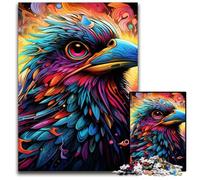 JigsawPuzzle 1000 Pieces for Adults Psychedelic Bird cardboard Jigsaw Ideal for Lover, Perfect Christmas, New Year, Valentine's Gift 26X38CM/10.23x14.96inch