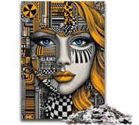 JigsawPuzzle 1000 Pieces for Adults Psychedelic Eyes Help The Brain Exercise Addictive Toys to Cultivate Patience Suitable for Couples 50x75cm