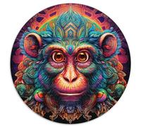 JigsawPuzzle 1000 Pieces for Adults Psychedelic Monkey Difficult Puzzles for Adults Perfect Home Or Office Decor,Ideal (67.5x67.5cm)