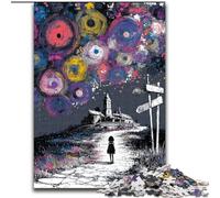 JigsawPuzzle 1000 Pieces for Adults Psychedelic Night Sky, Help The Brain Exercise Addictive Toys to Cultivate Patience Perfect Decoration (Size 50x75cm)
