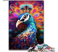 JigsawPuzzle 1000 Pieces for Adults Psychedelic Peacock Puzzle for Teenager & Families, Perfect DIY Decor & Brain-Teasing Challenge (size : 50x75cm)