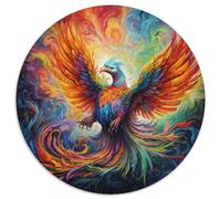 JigsawPuzzle 1000 Pieces for Adults Psychedelic Phoenix Bird Cardboard Jigsaw Challenging Brain Teaser for Teenagers,Family Game Night Fun (67.5x67.5cm)